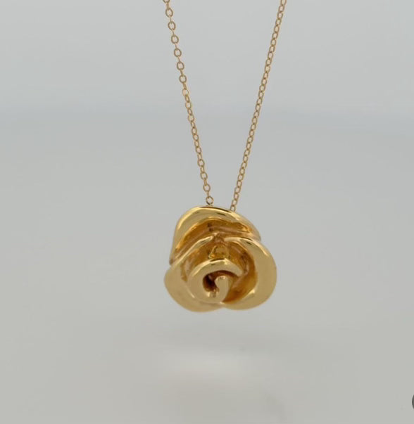 14k Necklace Flower